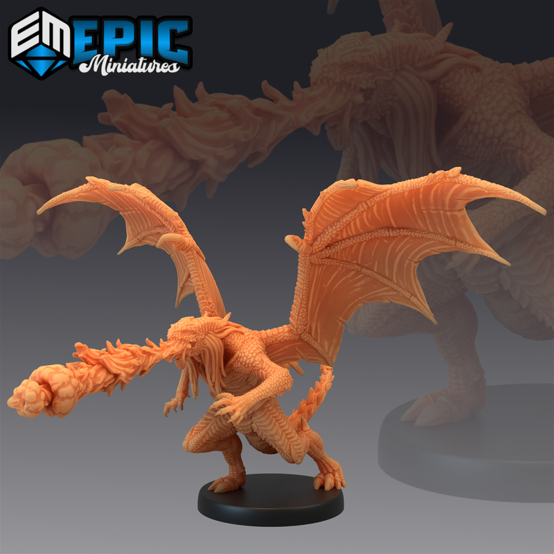 Draconic Demon Red 3D-printed model
