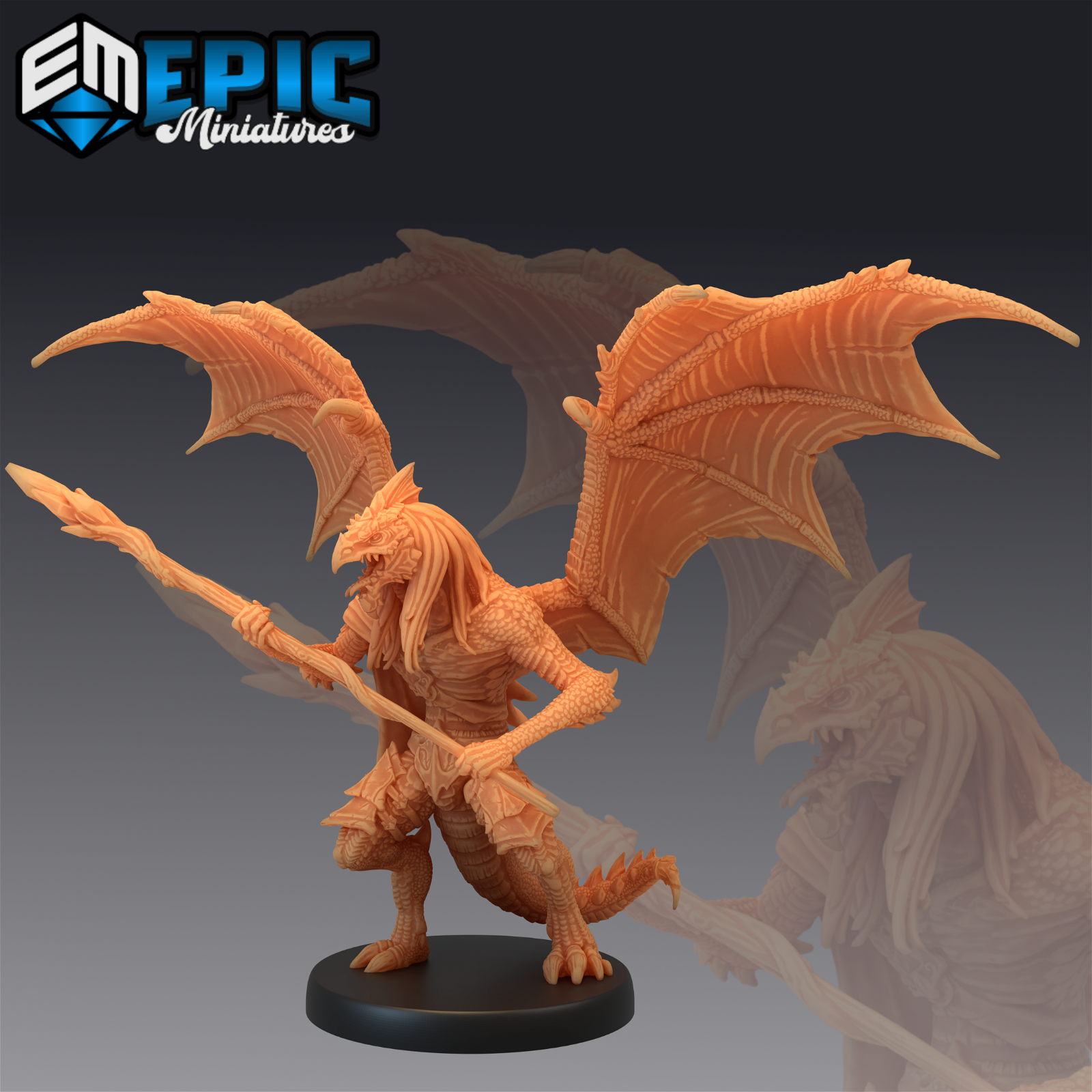 Draconic Demon White - The Printable Dragon