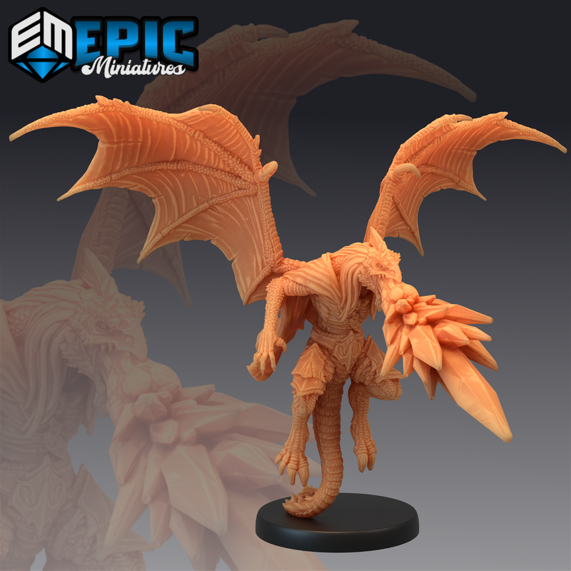 Draconic Demon White 3D-printed model
