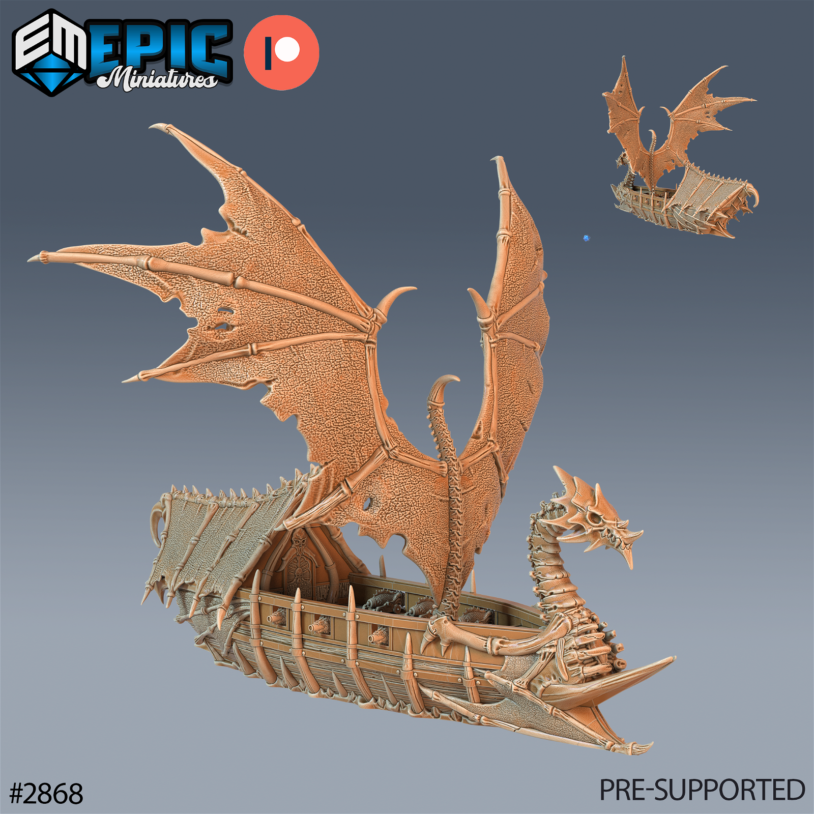 Dragon Bone Pirate Ship - The Printable Dragon