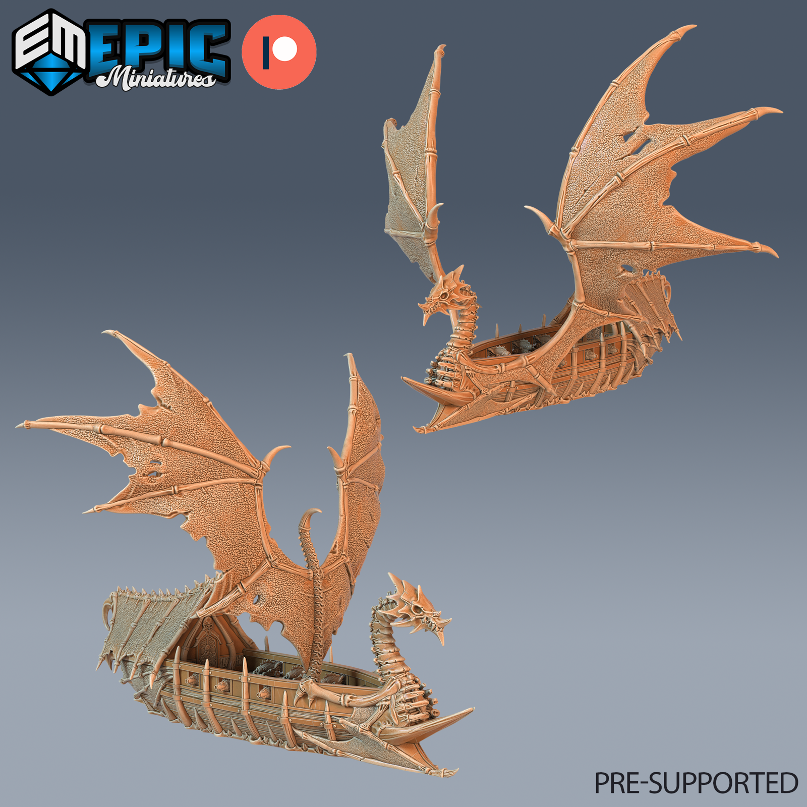 Dragon Bone Pirate Ship - The Printable Dragon