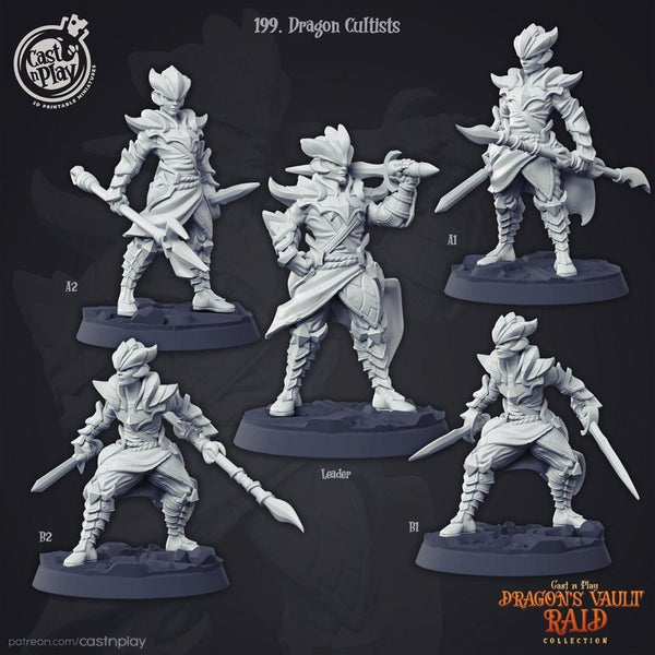 Dragon Cultists 3D-printed model