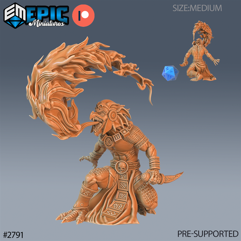 Dragon Kobold 3D-printed model