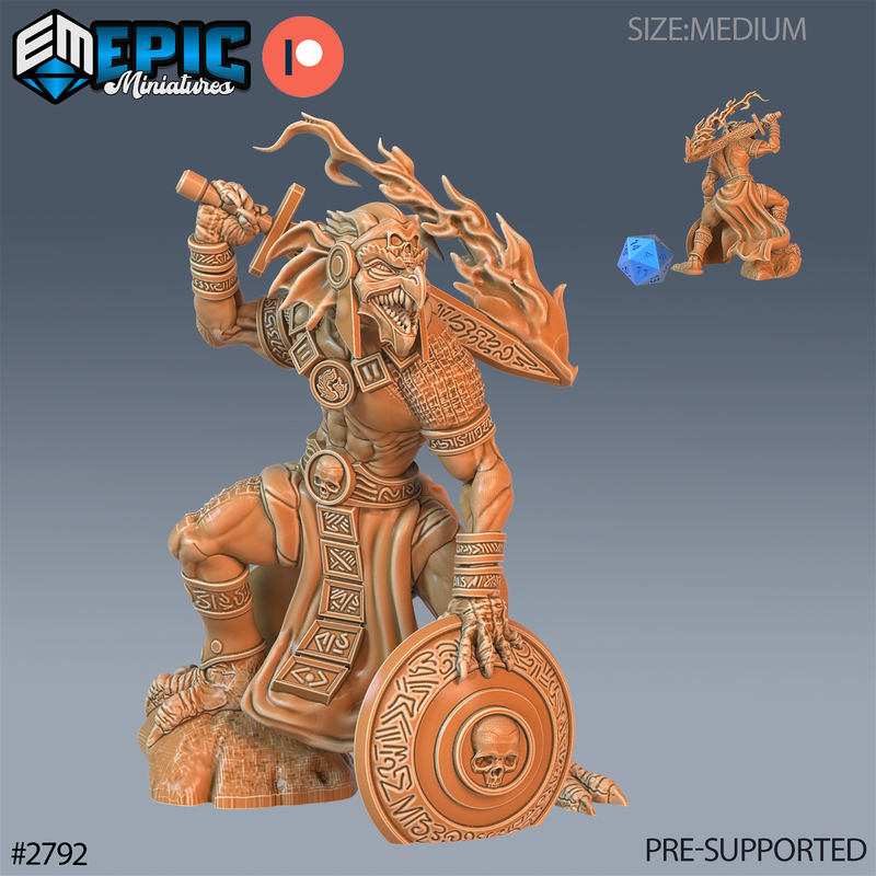 Dragon Kobold 3D-printed model