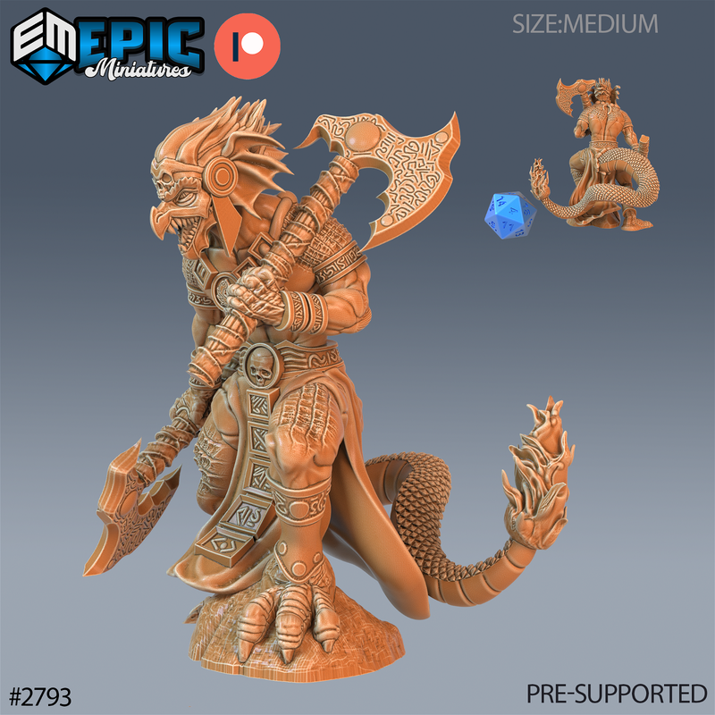 Dragon Kobold 3D-printed model