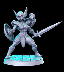 Dragon Quest III Senshi Female Warrior 3D-printed model