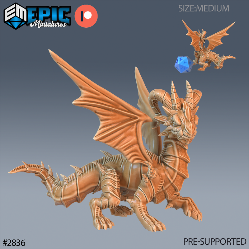 Dragon Wyrmling 3D-printed model