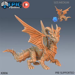 Dragon Wyrmling 3D-printed model
