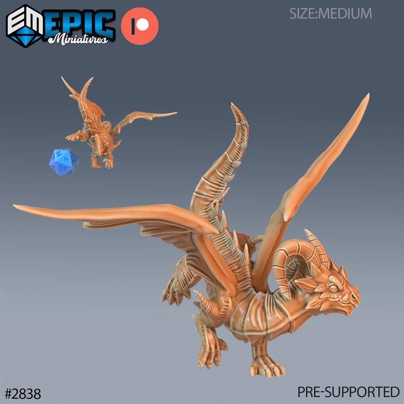 Dragon Wyrmling 3D-printed model