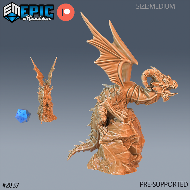 Dragon Wyrmling 3D-printed model