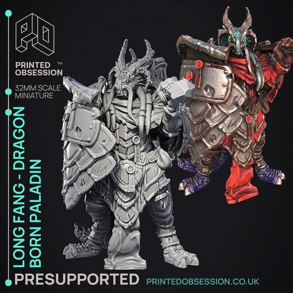 Dragonborn Paladin 3D-printed model