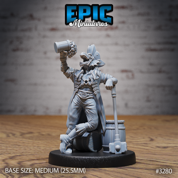 Dragonborn Pirate 3D-printed model