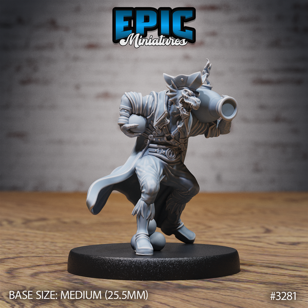 Dragonborn Pirate 3D-printed model