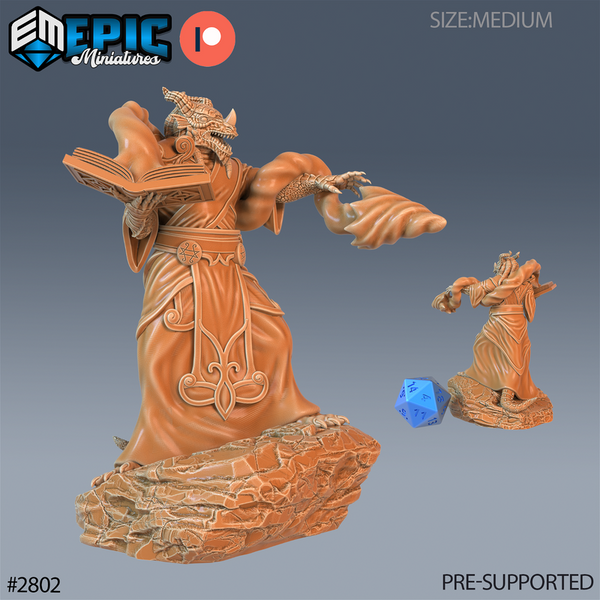 Dragonborn Priest 3D-printed model