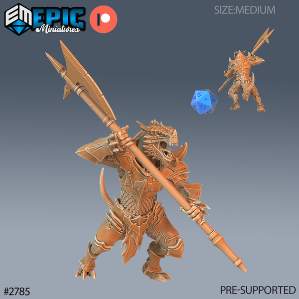 Dragonborn Warrior 3D-printed model