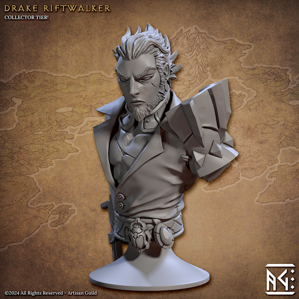 Drake Riftwalker Bust 3D-printed model