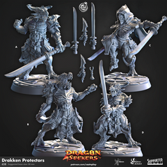 Drakken Protectors 3D-printed model