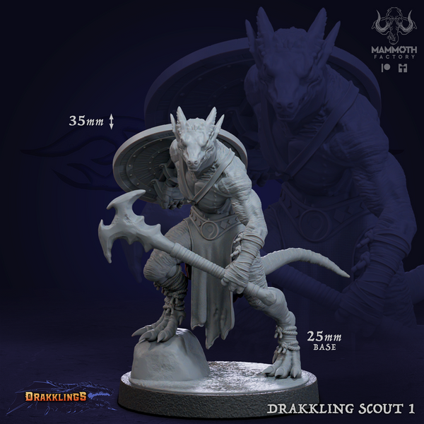 Drakkling Scouts 3D-printed model