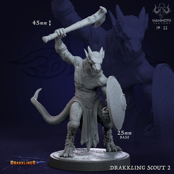 Drakkling Scouts 3D-printed model