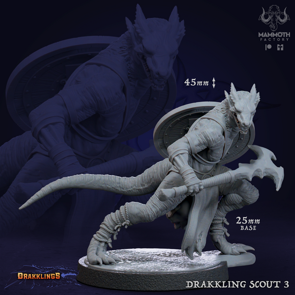 Drakkling Scouts 3D-printed model