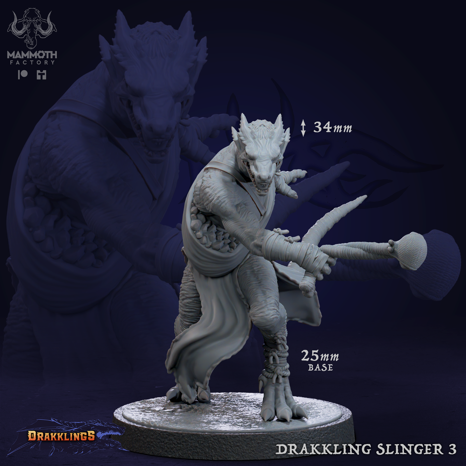 Drakkling Slinger - The Printable Dragon