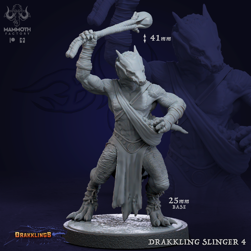 Drakkling Slinger 3D-printed model