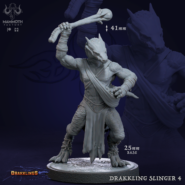 Drakkling Slinger 3D-printed model