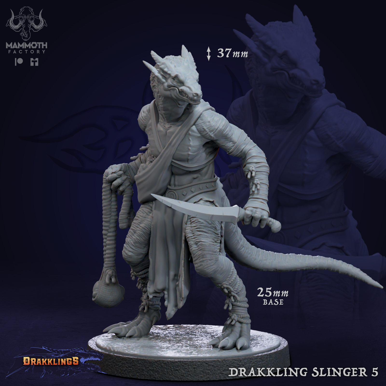 Drakkling Slinger - The Printable Dragon