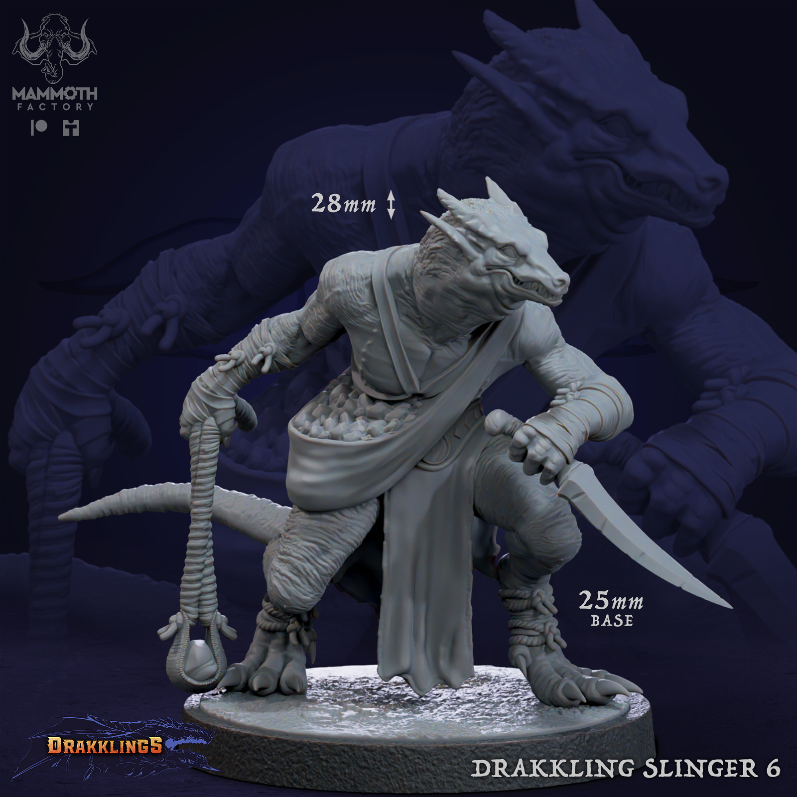 Drakkling Slinger - The Printable Dragon