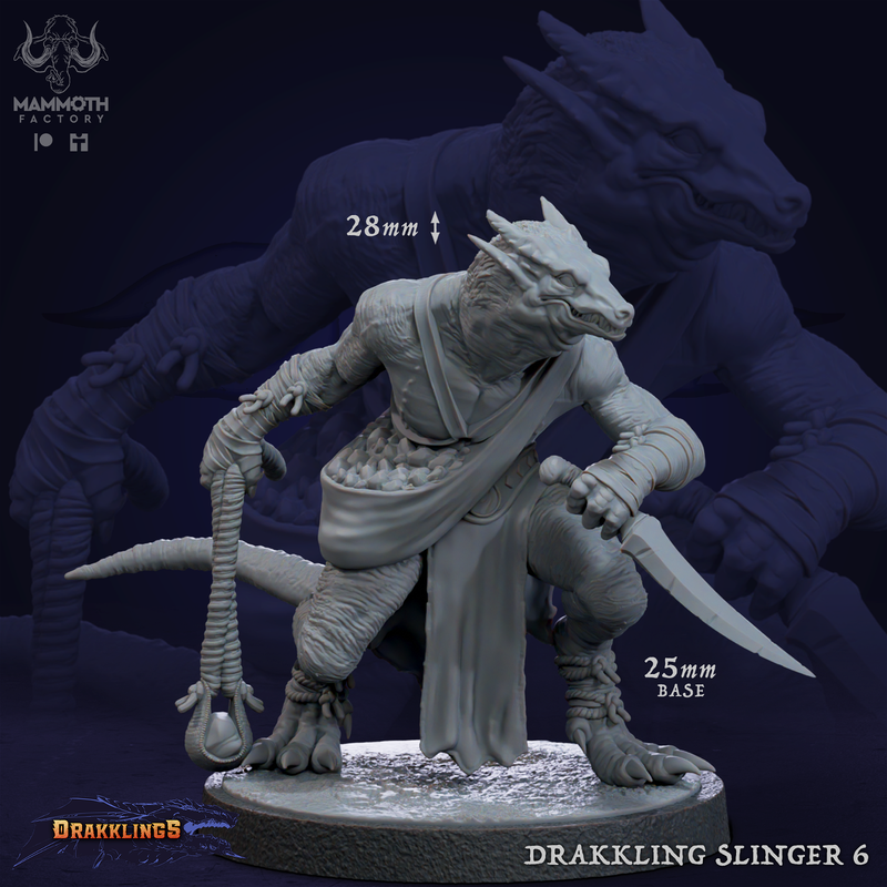 Drakkling Slinger 3D-printed model