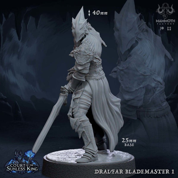 Dralfar Blademaster 3D-printed model