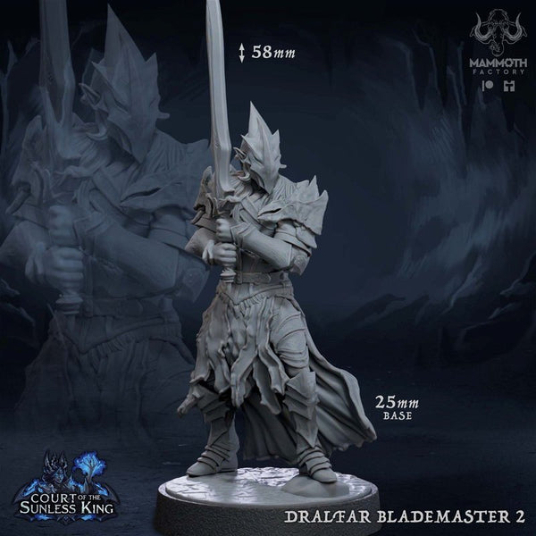 Dralfar Blademaster 3D-printed model