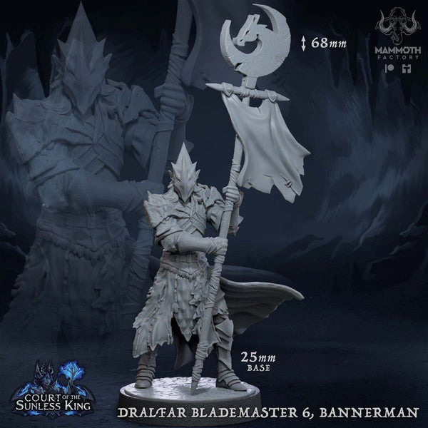 Dralfar Blademaster 3D-printed model