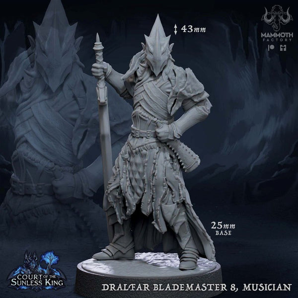 Dralfar Blademaster 3D-printed model