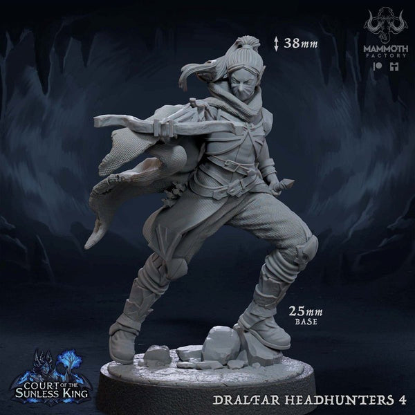 Dralfar Headhunter 3D-printed model