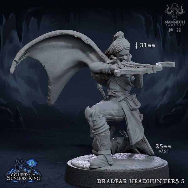 Dralfar Headhunter 3D-printed model