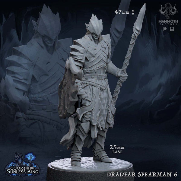 Dralfar Spearman 3D-printed model