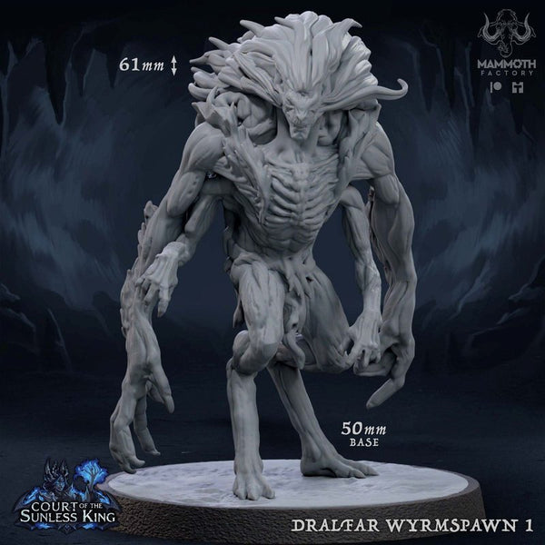 Dralfar Wyrmspawn 3D-printed model
