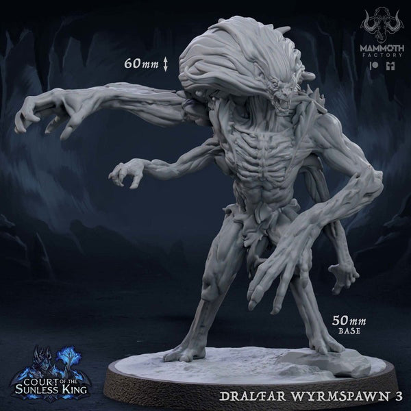 Dralfar Wyrmspawn 3D-printed model