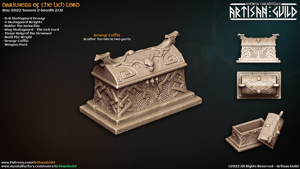 Draugr Coffin 3D-printed model