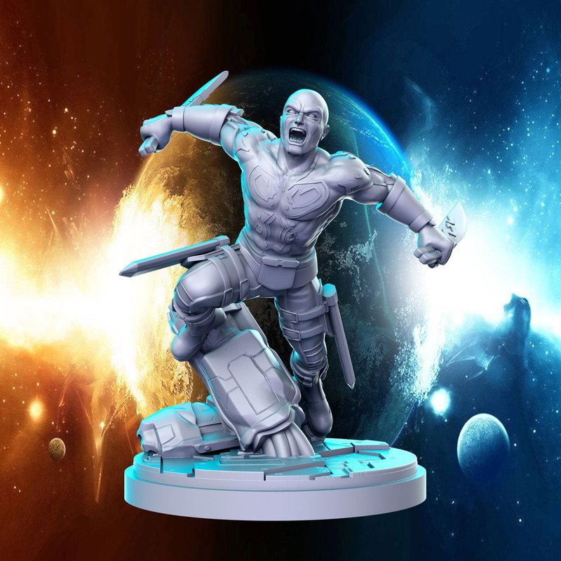 Drax 3D-printed model