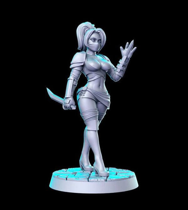 Drow Assassin 3D-printed model