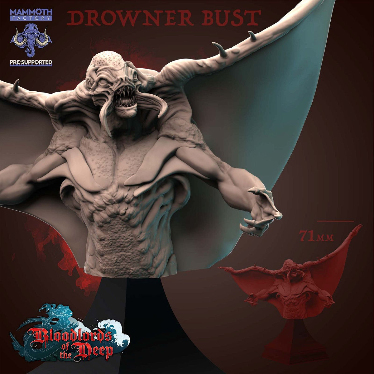 Drowner Bust - The Printable Dragon