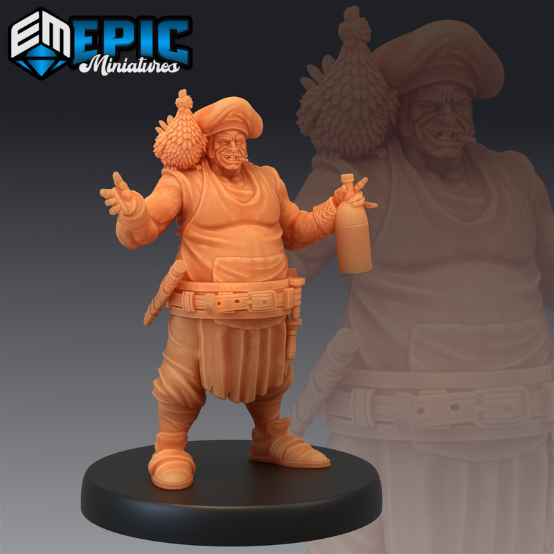 Drunk Cook 3D-printed model