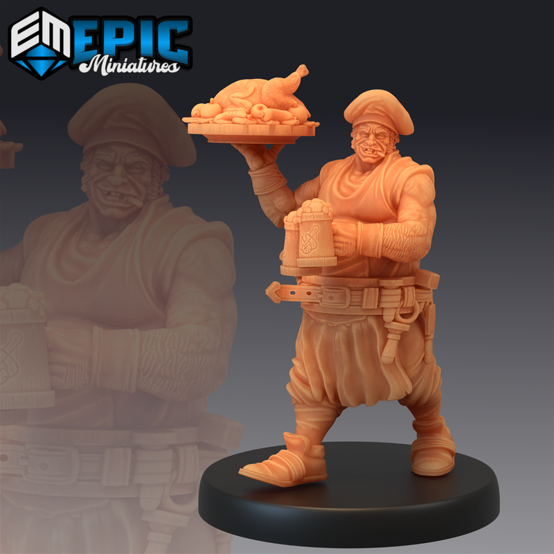 Drunk Cook 3D-printed model