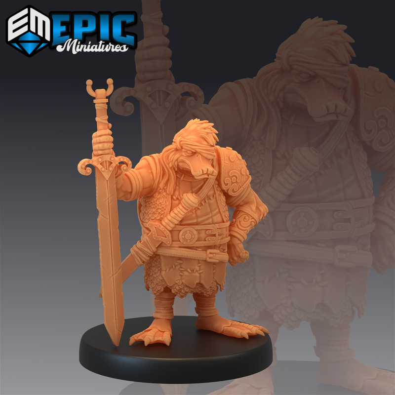 Duckfolk Mercenary 3D-printed model