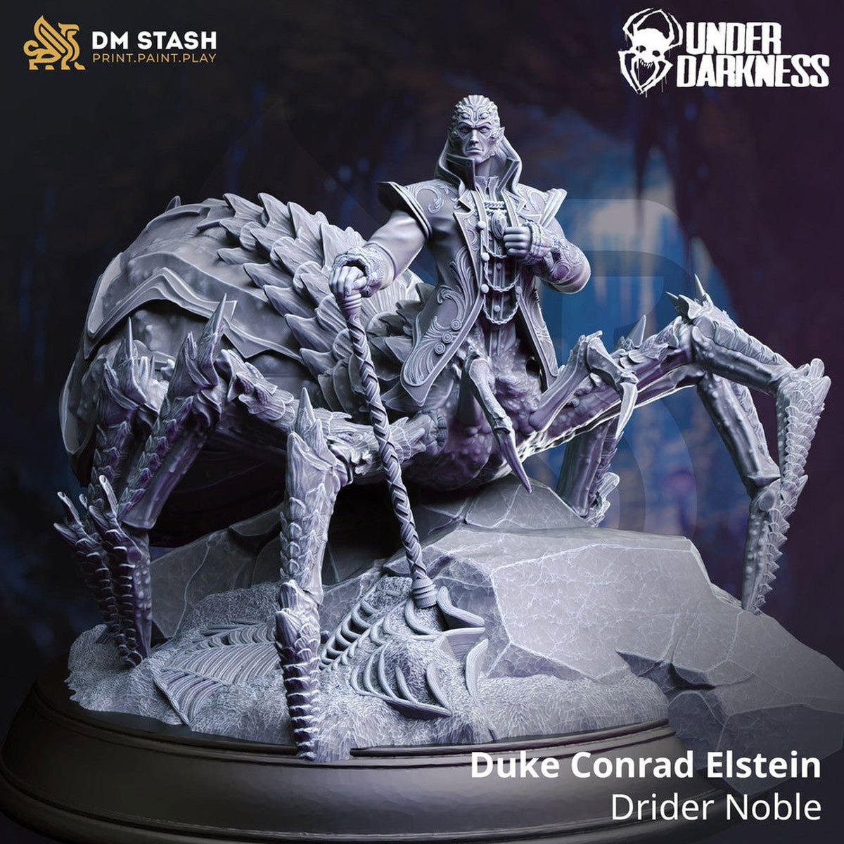 Duke Conrad Elstein - Drider Noble - The Printable Dragon