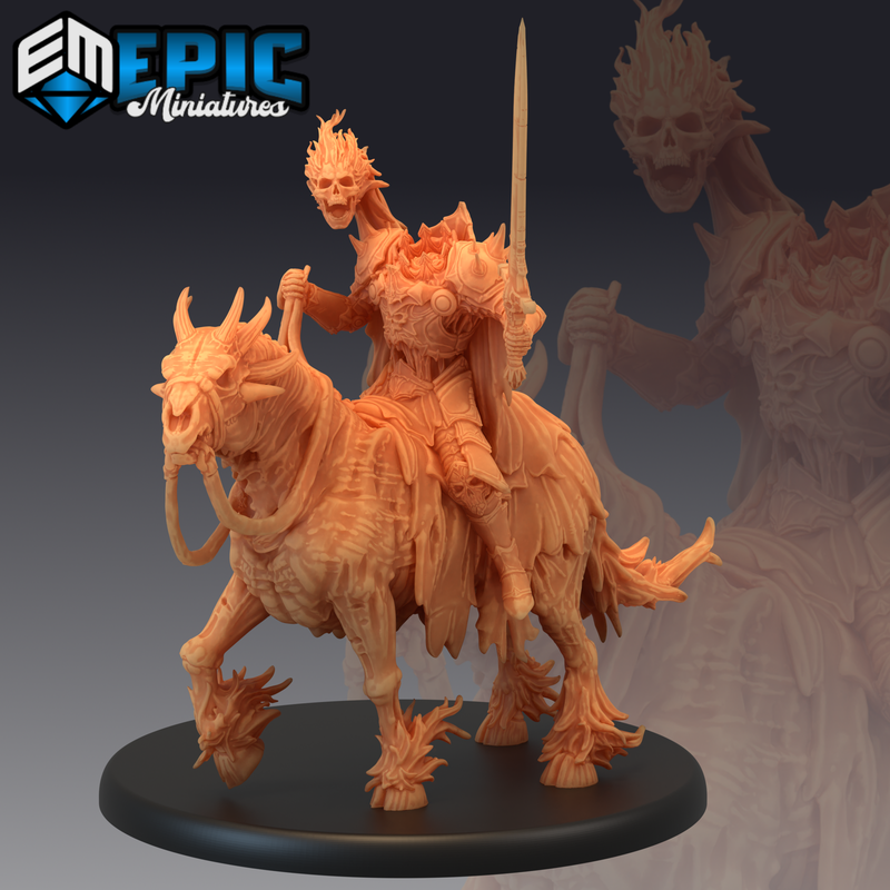 Dullahan Rider 3D-printed model