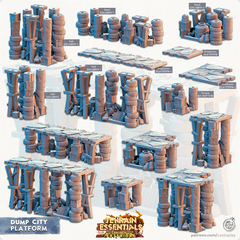 Dump City Modular Platforms 3D-printed model