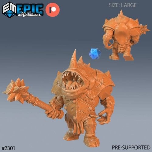 Dungeon Guardian 3D-printed model